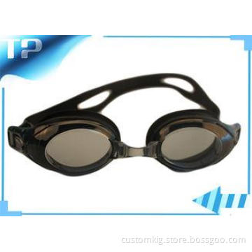 Black Optical Girls Swimming Goggles / Waterproof Swim Glas